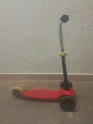 Patinete infantil 3 ruedas rojo