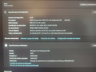 Mini PC Acer Veriton N2120 8GB RAM