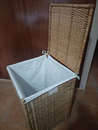 Cesto Ikea ropa sucia mimbre