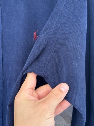 Camicia Ralph Lauren Velluto Blu