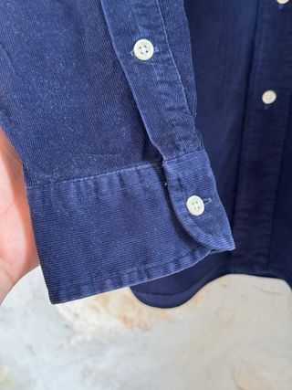 Camicia Ralph Lauren Velluto Blu