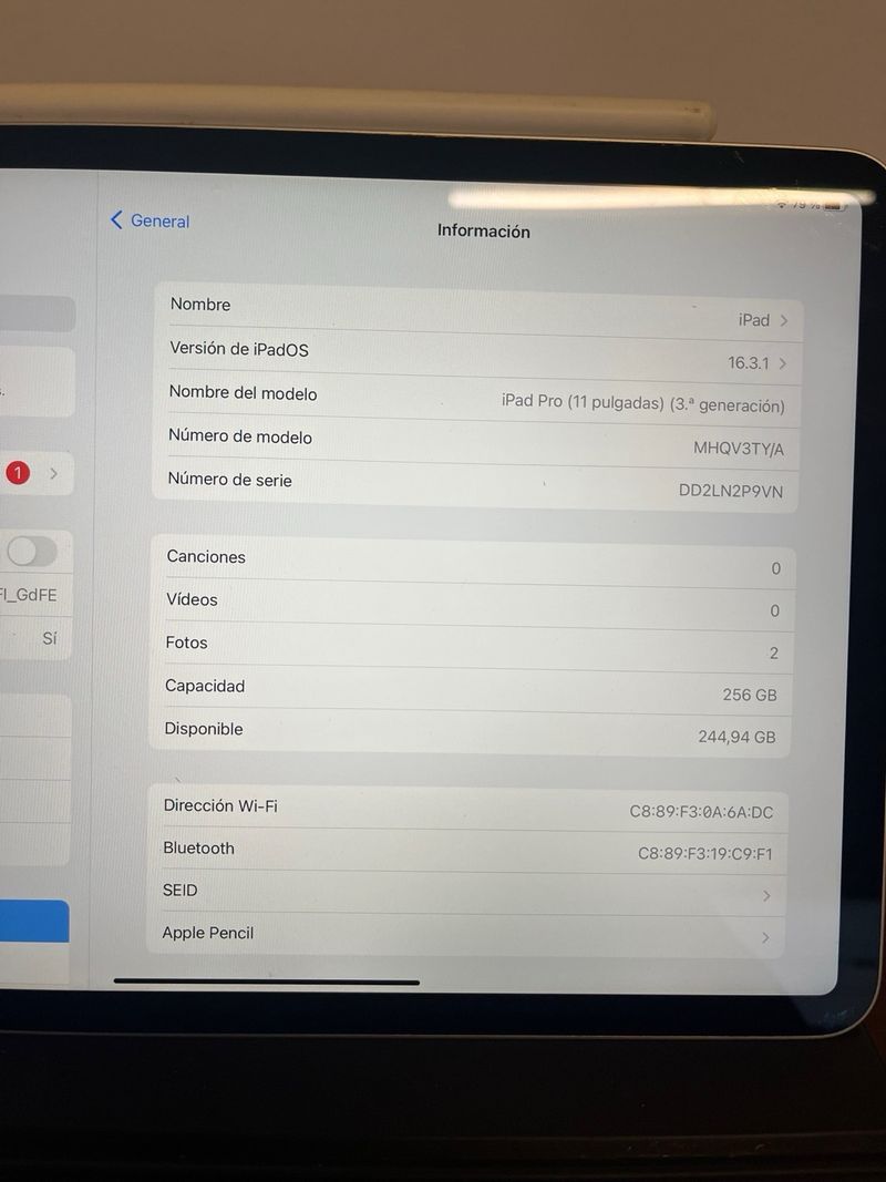 iPad Pro 11 256GB Plata afbeelding 5
