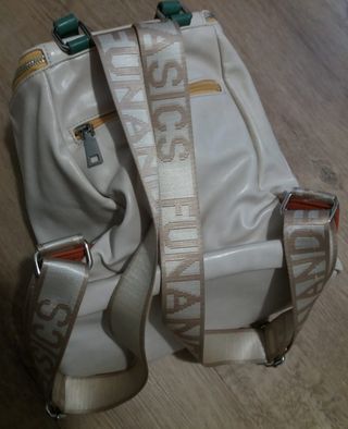 Bolso Mochila Fun & Basics Beige y Verde