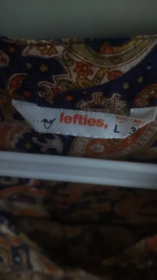 Camisa de mujer estampada Lefties Talla L. Ideal p