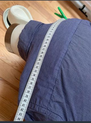 Camisa Pull & Bear  manga larga azul