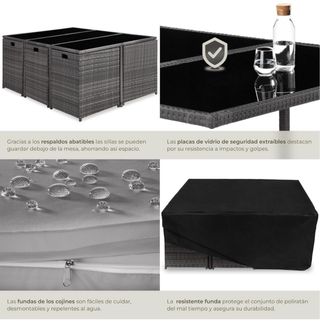 Conjunto Mesa y Sillas Jardín