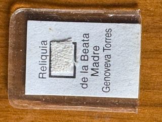 Estuche religioso JHS con reliquia