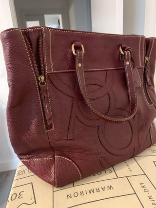 Bolso Tote Purificación García Rojo Piel