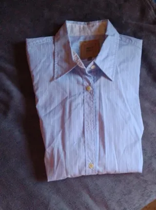 Camisa 0039 Italy Rayas Azul Mujer