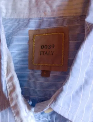 Camisa 0039 Italy Rayas Azul Mujer