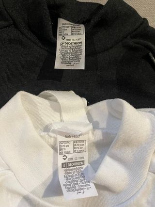 4 Camisetas Térmicas Niña/Niño 10 Años