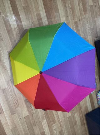 Paraguas automático multicolor
