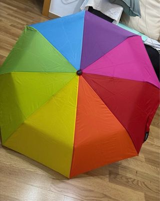 Paraguas automático multicolor