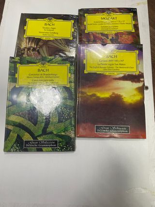 Lote 4 CDs Música Clásica: Bach, Mozart