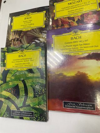 Lote 4 CDs Música Clásica: Bach, Mozart