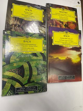 Lote 4 CDs Música Clásica: Bach, Mozart