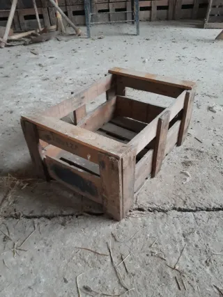 Cajas de madera de cerveza