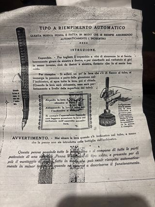 Penna stilografica legno e argento