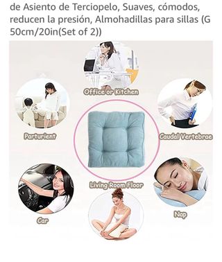 Cuscini da seduta 3 pezzi quadrati 40x40cm