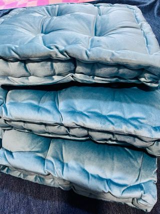 Cuscini da seduta 3 pezzi quadrati 40x40cm