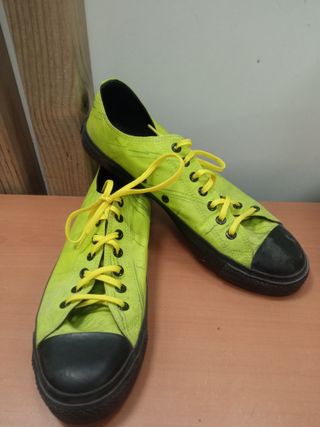 Zapatillas Ethlet Hombre Verde y Negro