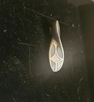 Colgante Plata vintage con nacar