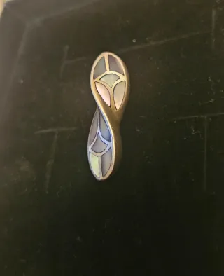 Colgante Plata vintage con nacar