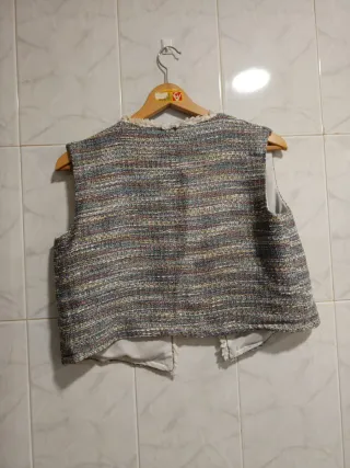 Chaleco mujer multicolor ideal con vaqueros