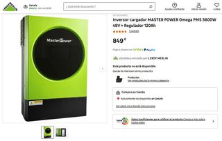 Inversor/Cargador PMS 5600W - 41% DTO