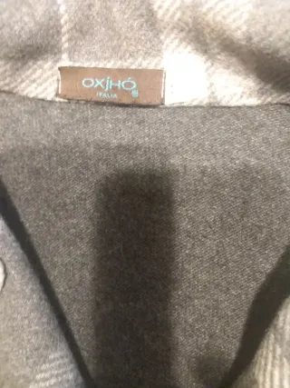 Chaqueta OXHO cuadros gris