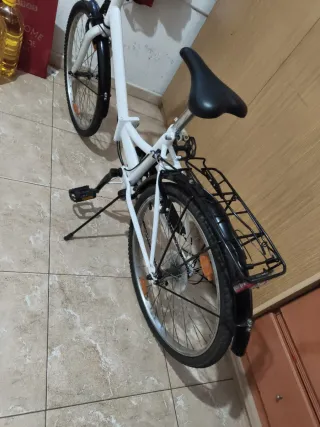 Bicicleta Plegable Blanca