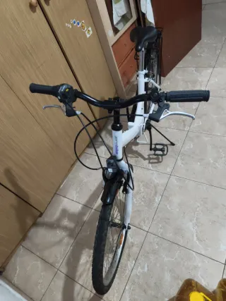 Bicicleta Plegable Blanca