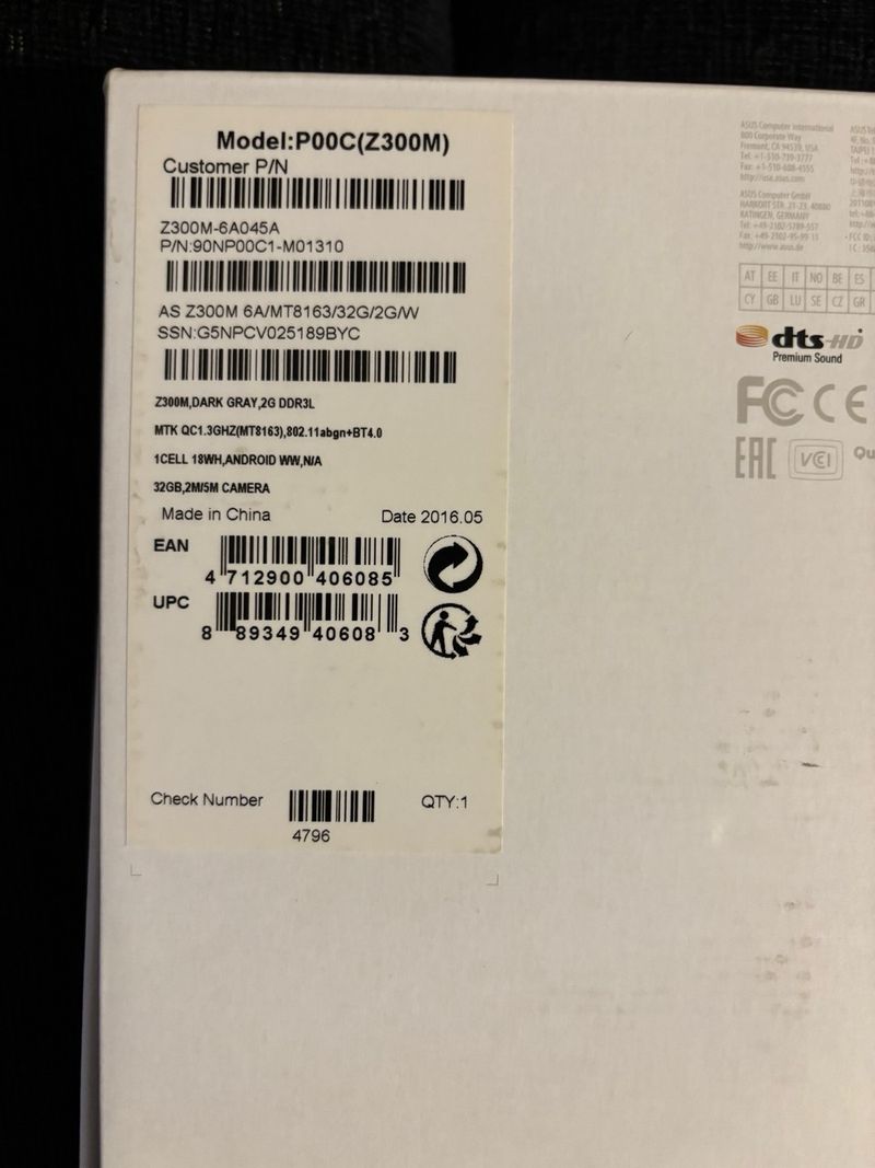ASUS ZenPad 10 Z300M Tablet 32GB Negra afbeelding 4