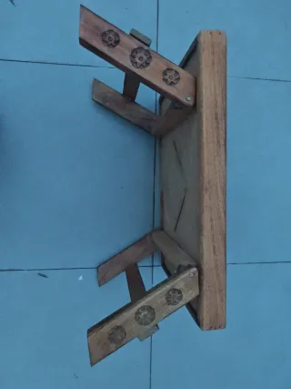 Mesa plegable bandeja madera maciza