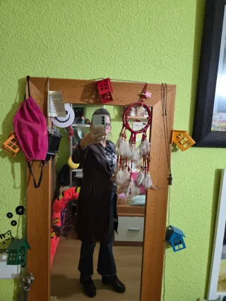 Abrigo tres cuartos morado