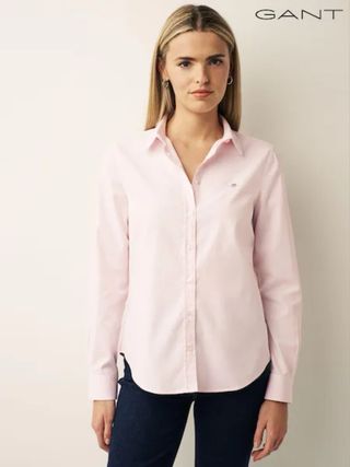 Woman's pink shirt Oxford (GANT)
