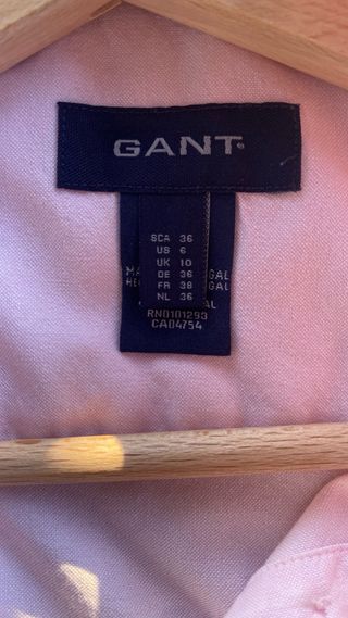 Woman's pink shirt Oxford (GANT)