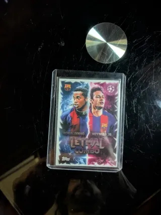 Carta Match Attax Ronaldinho Neymar Jr.