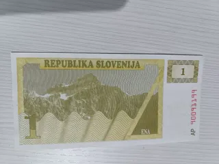 Billete 1 ENA República de Eslovenia