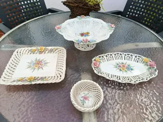 Conjunto Cerámica trenzada de Manisese  4 piezas