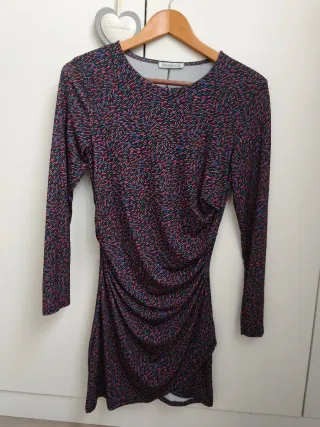 Vestido Brookville estampado manga larga