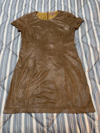 Vestido Trucco Camel Piel Serpiente T.46