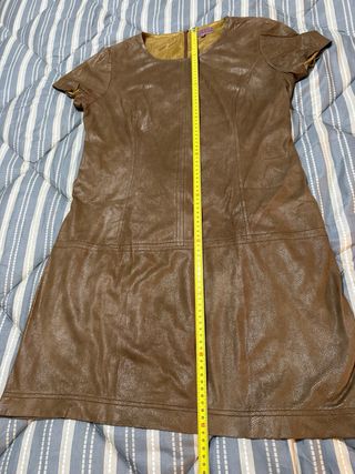 Vestido Trucco Camel Piel Serpiente T.46