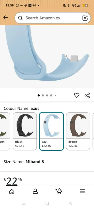 Cinturino in silicone per Xiaomi Mi Band 10/9/8