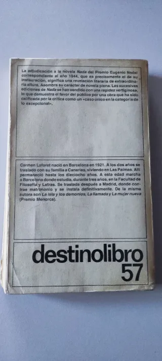 Nada (Destinolibro) (Spanish Edition)