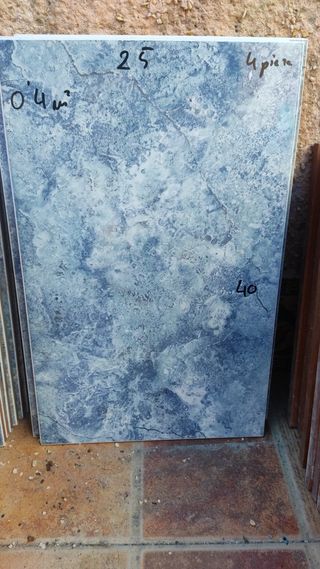 Azulejo 25x40 cm azul 0.4 m²