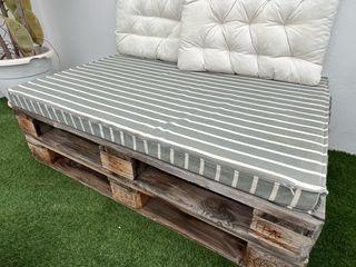 Conjunto Sofá Palets Terraza + Mesa + Cojines