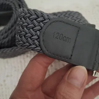 Cintura intrecciata grigia uomo vintage