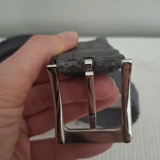 Cintura intrecciata grigia uomo vintage