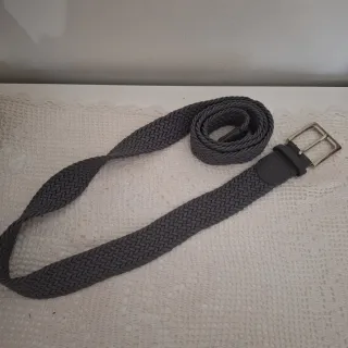 Cintura intrecciata grigia uomo vintage